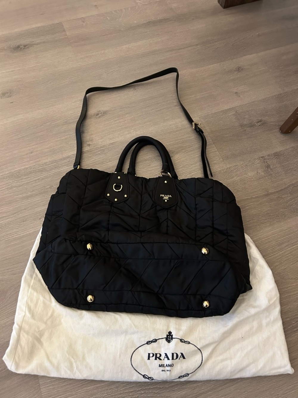 Prada Quilted Tessuto Nylon Tote - Picture 2 of 6